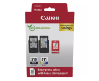 Canon Zestaw 2 tuszów PG-510 + CL-511 + papier foto 50 szt - 1227053 - zdjęcie 1